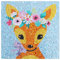 MWOOT 5D DIY Kinder Diamant Malerei Kits Malen nach Zahlen, Vollständiger Bohrer Diamond Art Painting Strass Stickerei Kreuzstich Kunst Handwerk für Home Zimmer Wall Wanddekoration(15x15CM) -Reh