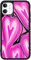 MAYCARI Art Love Heart-B Design Case for iPhone 11 Pro Max, Girly Aesthetic Pattern with Slim Soft TPU Hard Back Protective Case for Girls Women Children