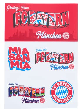 FC Bayern Aufkleberkarte A5 Sticker Aufkleber Gesichtsaufkleber