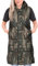 A2Z Ladies Gilet Oversized Hooded Quilted Gilet Padded Long Line Vest - Gilet 800 Camo Green XXL
