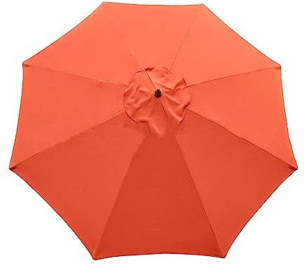 300CM Toile de Rechange pour Parasol de 8 Baleines Housse de Rechange Extérieur Parasol de Marché Toile de Rechange pour la Cour Jardin Patio Plage