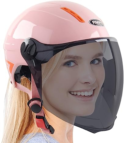 Facynde Integral-Motorradhelme,Stoßfeste Halb- und Integralhelme | Hochklappbares Visier, Belüftungssystem, 3C-Zertifiziert für Motorrad-Straßenfahrrad-Moped-Rennen