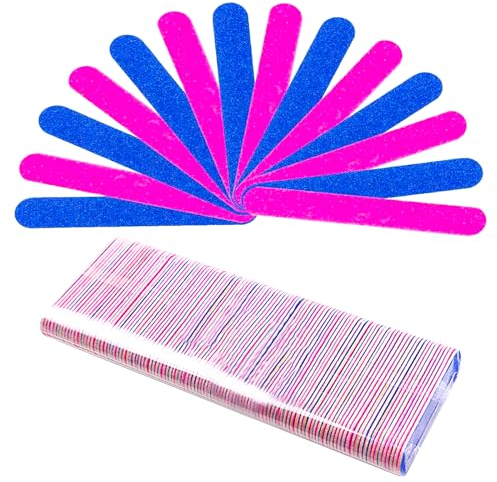 Mini Nail File Disposable Double-Sided Nail FilesProfessional Care Nail FilesGeeignet für DIY Maniküre und Pediküre100pcs