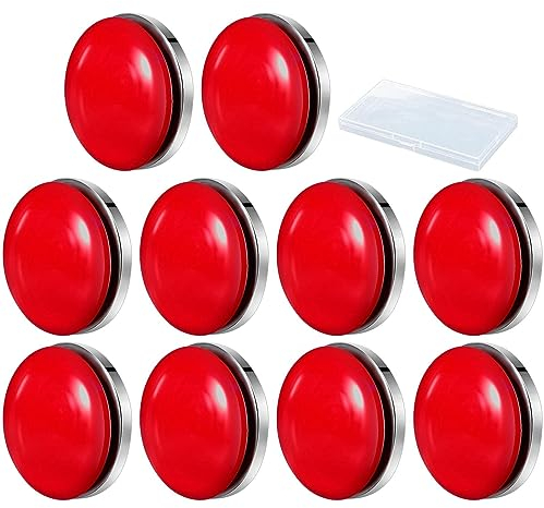 Imtrub 10 Stück Tischdeckenbeschwerer Set, Runde Magnetische Dusch Vorhang Gewichte Starke Magnete wasserdichte für Vorhänge Tischdecke, für Familie Camping Hochzeit Garten Picknick