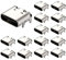 Greluma 15 Piezas Enchufe USB-3.1 USB C, Conector Hembra Tipo C de 16 Pines para diseño de PCB, Bricolaje, Carga de Alta Corriente-SMD, SMT