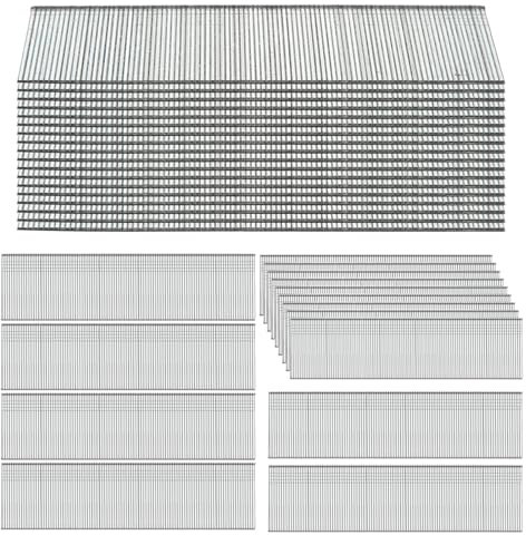 GBACHOOSE Pack of 6460 Brad Nails, 30 mm Galvanised Brad Nails, Galvanised Silver Head Nails