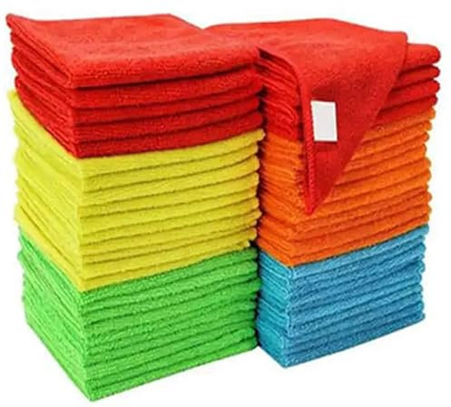 Hoffmanns Home and More Premium Mikrofaser Reinigungstücher Lappen Putztücher Fenster Tücher Mikrofasertücher Geschirrtücher XXL Pack 20 Stück, 30x30cm