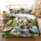 Leleyouzer Dino Bettwäsche Set,3D Dinosaurier Bettwäsche für Jungen Kinder,Weicher Mikrofaser-Kinderbettbezug mit Reißverschluss und 2 Kopfkissenbezügen 50 x 75 cm (Dino 2, 135×200 cm)