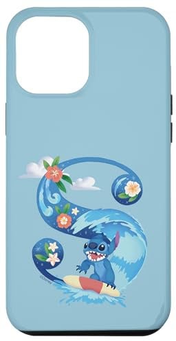 iPhone 12 Pro Max Disney Alphabet Monogram Lilo & Stitch Letter S for Stitch Case