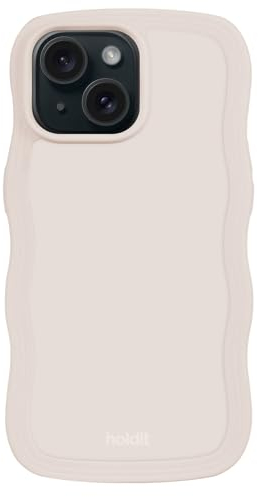 holdit Wavy Case - Light Beige - iPhone 15/14/13