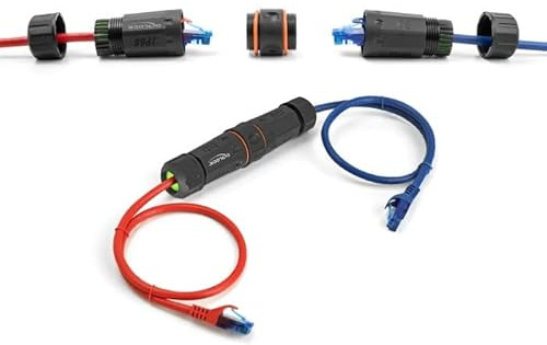 DELOCK Kabelverbinder RJ45 Buchse zu RJ45 Buchse Wasserdicht