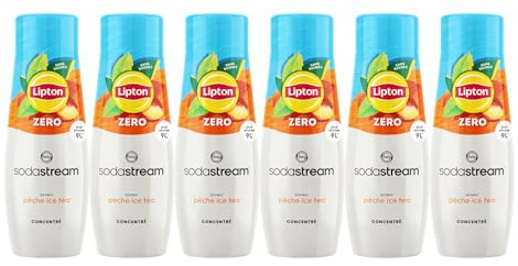 Lot de 6 Concentrés Lipton Ice Tea saveur Pêche zéro sucres 440ml