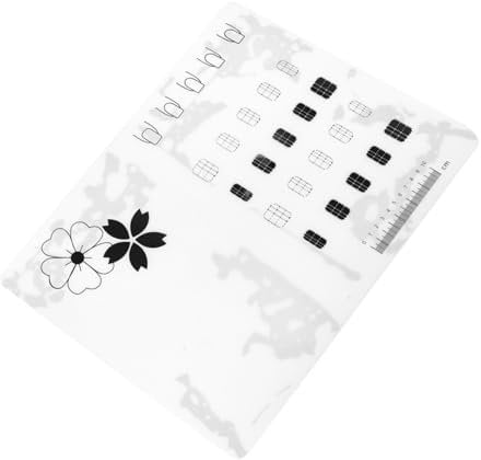 Mikinona Nail Art Practice Pad Xcm Square Silicone Nail Art Training Mat for Beginners