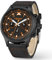 PINDOWS Militär Uhr Herren Digitaluhr, Armbanduhr 12/24 Stunden Tactical Armee Uhren 3ATM Wasserdicht Uhren Männer Outdoor Sport Quarzuhr mit Datum,Dark orange