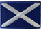 Mini Scotland Flag Patch Iron Sew On Rugby Football Shirt Small Embroidery Badge