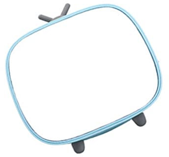 NULYLU 1pieza Espejo De Maquillaje Vintage Forma De Televisor Diseño Retro Espejo De Escritorio Maquillaje y Almacenamiento Material y Color Aleatorio