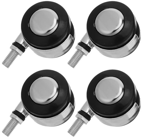 Ersatz Stuhlräder M8 4stücke Legierung Nylon Rollen für Schreibtischstühle | 7x4,5x4,5cm, Büro Stuhlteile für Hard Floor und Workstations, Rollen m8