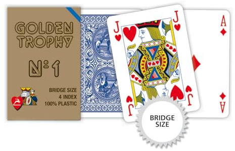 Modiano 300490 Bridge Spielkarten blau
