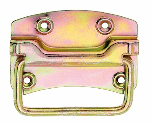 Alberts 347529 Kistengriff | galvanisch gelb verzinkt | 104 x 80 mm