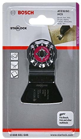 Bosch Accessories 1x Raschietto ATZ 52 SC (Raschiamento, per raschiare via la malta e l'adesivo per piastrelle, Larghezza 52 mm, accessori utensili multifunzione)