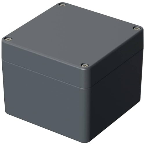 Bopla 01116000 Industriegehäuse, Aluminium, Grau-Silber (RAL 7001), 100 x 100 x 81, 1 Stück