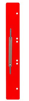 PP Heftstreifen mit Metalldeckleiste-A4-rot