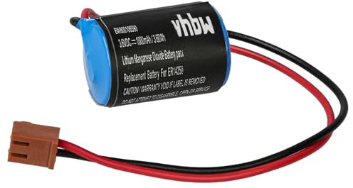 vhbw Akku kompatibel mit Omron CJ1, CPM2A, CQM1H, NS7 PLC Programmable Logic Controller (1000mAh, 3,6V, Li-Ion)