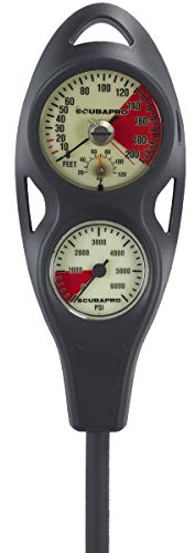 SCUBAPRO 2-Gauge In-Line Diving Console, PGPSI DGFT