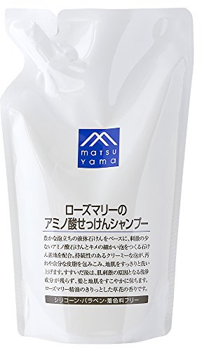 Matsuyama M-Mark Rosemary Amino Acid Soap Shampoo 550ml - Refill