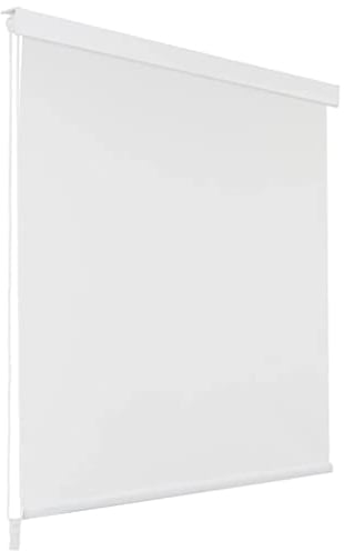 vidaXL Persiana Enrollable de Ducha Blanco 100x240 cm