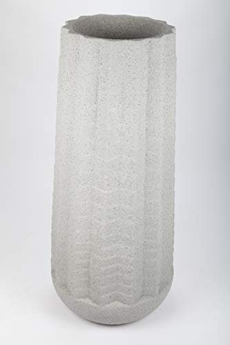 point home Pot de fleurs en fibre de verre Gris clair 104 cm