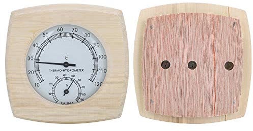 Thermomètre d'intérieur, thermomètre de salle de sauna et hygromètre Accessoires de sauna en bois pour la maison