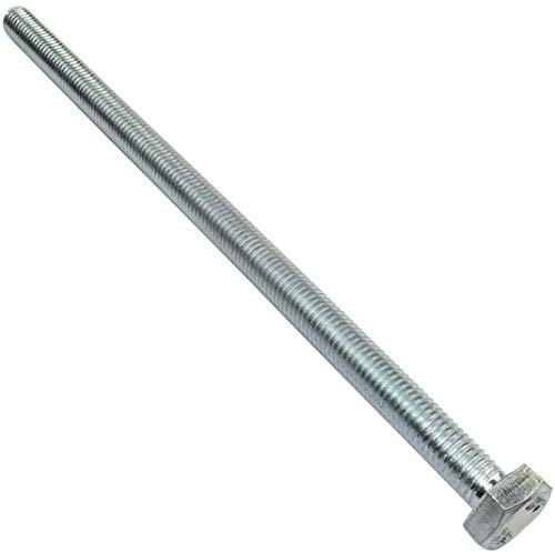 AERZETIX - Set di 5 Bulloni M10x200 - Testa esagonale - Ø10x200mm - DIN 933 - Classe 8.8 - Acciaio zincato - Fai da te - Strumento di montaggio/Ferramenta - C47371