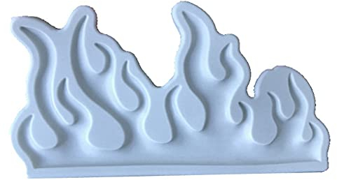 henan Kreative große Flamme Form Rand Kuchen Dekoration Form DIY Schokolade Backen Flamme Fondant Silikon Material Form für Kuchen