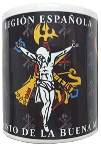 Tiendas LGP - Taza Cerámica, Escudo de España, Decorada con impresión fotográfica 3D, con Motivos de la Bandera Española