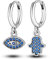 NARMO Hoop Dangle Ohrringe für Frauen 925 Sterling Silber Evil Eye Dangle Drop Ohrringe Glück Schmuck Geschenke