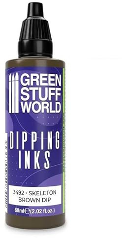 Green Stuff World Dipping Ink 60 ml kontrastreiche Modellfarbe (Skelettbraun)