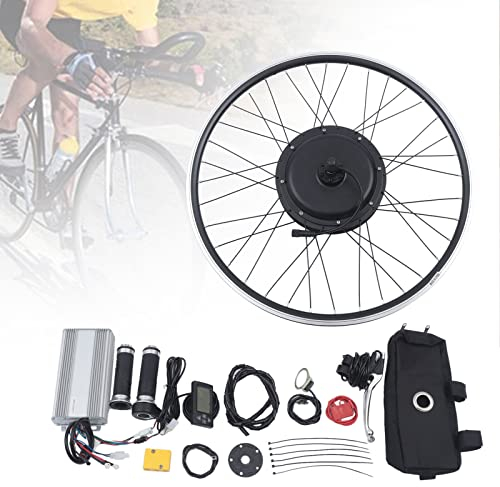 SHZICMY Kit de conversion de vélo électrique 26 avec écran LCD 1500 W pour vélo électrique 48 V