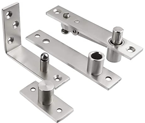 1 Set Stahl-Scharnier für Türen, oben und unten, drehbar, Türscharnier, Hardware