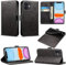 EKAM Case Compatible With iPhone 11 PU Leather Wallet Book Flip Folio Stand View Cover Magnetic Closure with Card Slots for iPhone 11 [6.1 Inch] (Black)