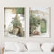 Dittelle Italy Malta Green Olive Tree Poster City Landscape Wall Picture Print Modern Minimalist Canvas Painting Living Room Decor 40x60cm-2Pieces Frameless