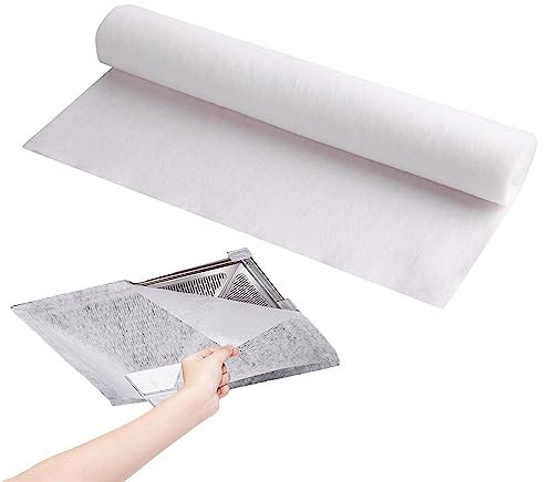 DISPRA Fettfilter für Küche | Fettfilter für Küche für Ölaufnahme – Geruchsfilter zuschneidbar für alle Dunstabzugshauben in der Küche, Lüftungsfilter