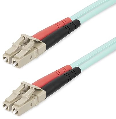 StarTech 25m OM4 Glasfaserkabel LC auf LC, 100G, LSZH, Aqua (450FBLCLC25)