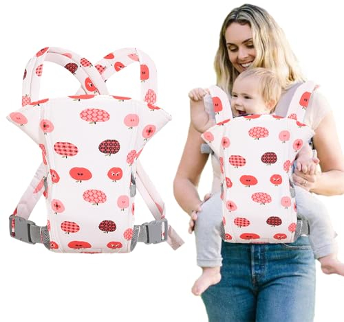 Liuer Babytrage für Neugeborene ab Geburt,Babytrage Bauchtrage,Tragbar,Atmungsaktiv Rückentrage,Umwandelbar,Vorne und Hinten,Baby Tragetasche Babytragetuch für Säuglinge Kleinkinder von 3-15KG