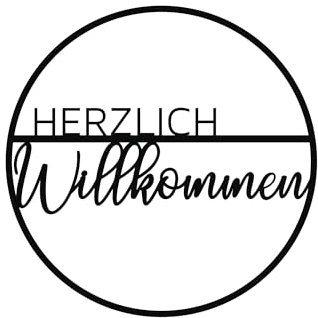 Herzlich Willkommen Türkranz (Herzlich Willkommen II, 29 cm)