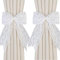 Uoocg Vorhang Raffhalter Schleife Weiß,Vorhang Straps Verstellbare Vorhanghalter Seil Gardinenhalter Für Haus Dekoration (2Stück)