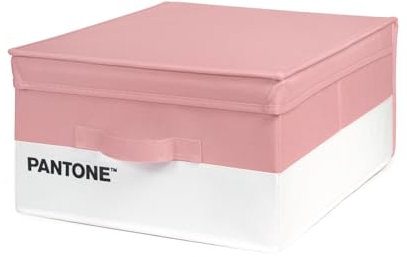 PANTONE Organizer Armadio Salvaspazio, Scatola Porta Oggetti e Abiti con Tasca Profumatore Armadio, Contenitore Giochi Bambini e Vestiti Pieghevole, Scatole per Armadio Portaoggetti 35x45x20 cm