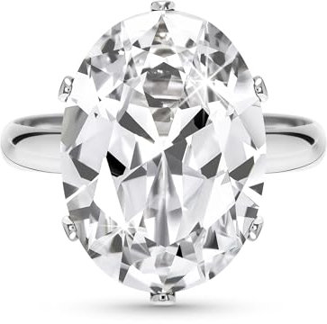 Linawe Ring Damen Silber, Ringe Frauen Grosse Groessen Schmuck Ringe, Moissanite Diamant Fingerring Damen, Statement Damenringe