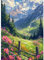 HEIBAGO Paysages Diamont Painting Complet, 5D Fleurs Peinture Diamant Adultes,Diamond Painting Complet Diamant Kit, DIY Montagnes Strass Point de Croix Painting pour Murale Décoration 30x40cm