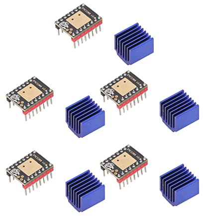 5 Sets Schrittmotortreiber Stepstick 2,5 A Uart Ultra Silent TMC2209 V2.0 Nema17 Schrittmotortreibermodul